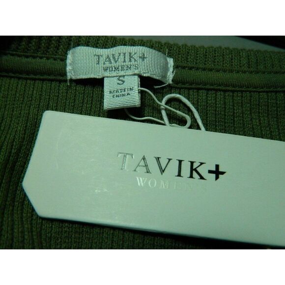 Anthropologie Tavik Dress Green Rib Knit  Maxi Length Scoop Neck Small - Picture 10 of 12